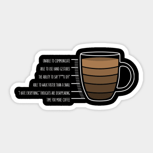 Morning coffee meter Sticker